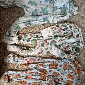 Caden Lane Kids Pajamas - Green, Orange, Blue